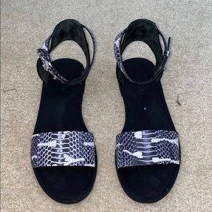 Vince snakeskin sandals